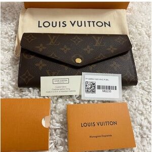Louis Vuitton Sarah Wallet Rose/Monogram